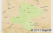 Physical Panoramic Map of Tessaoua, satellite outside
