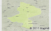 Physical Panoramic Map of Tessaoua, semi-desaturated