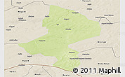 Physical Panoramic Map of Tessaoua, shaded relief outside
