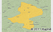 Savanna Style Panoramic Map of Tessaoua