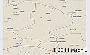 Shaded Relief Panoramic Map of Tessaoua