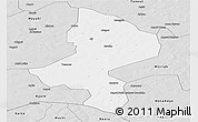 Silver Style Panoramic Map of Tessaoua
