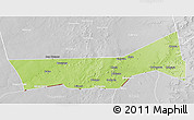 Physical 3D Map of Birni Nkonni, lighten, desaturated