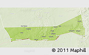 Physical 3D Map of Birni Nkonni, lighten