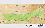 Physical 3D Map of Birni Nkonni, satellite outside