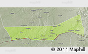 Physical 3D Map of Birni Nkonni, semi-desaturated