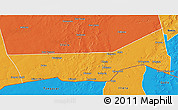 Political 3D Map of Birni Nkonni