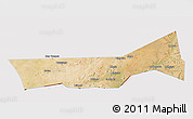 Satellite 3D Map of Birni Nkonni, cropped outside