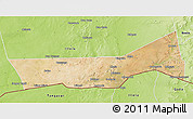 Satellite 3D Map of Birni Nkonni, physical outside