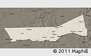 Shaded Relief 3D Map of Birni Nkonni, darken