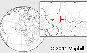 Blank Location Map of Birni Nkonni