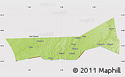 Physical Map of Birni Nkonni, cropped outside