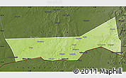 Physical Map of Birni Nkonni, darken