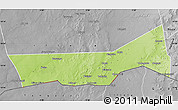 Physical Map of Birni Nkonni, desaturated