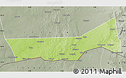 Physical Map of Birni Nkonni, semi-desaturated