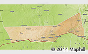 Satellite Map of Birni Nkonni, physical outside
