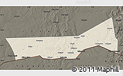 Shaded Relief Map of Birni Nkonni, darken