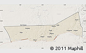 Shaded Relief Map of Birni Nkonni, lighten