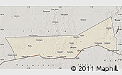 Shaded Relief Map of Birni Nkonni, semi-desaturated