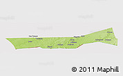Physical Panoramic Map of Birni Nkonni, cropped outside