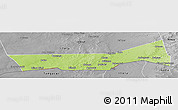 Physical Panoramic Map of Birni Nkonni, desaturated