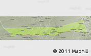 Physical Panoramic Map of Birni Nkonni, semi-desaturated