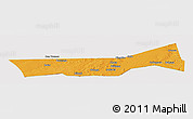 Political Panoramic Map of Birni Nkonni, cropped outside