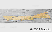 Satellite Panoramic Map of Birni Nkonni, desaturated