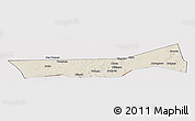 Shaded Relief Panoramic Map of Birni Nkonni, cropped outside