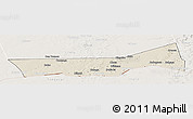 Shaded Relief Panoramic Map of Birni Nkonni, lighten