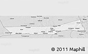 Silver Style Panoramic Map of Birni Nkonni