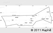 Blank Simple Map of Birni Nkonni, cropped outside