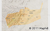 Satellite 3D Map of Bouza, lighten, semi-desaturated