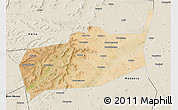Satellite 3D Map of Bouza, shaded relief outside