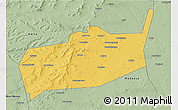 Savanna Style 3D Map of Bouza