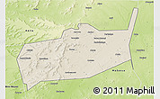 Shaded Relief 3D Map of Bouza, physical outside