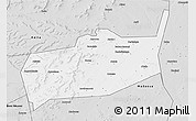 Silver Style 3D Map of Bouza