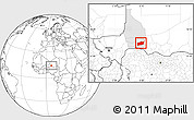 Blank Location Map of Bouza, highlighted parent region