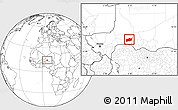 Blank Location Map of Bouza