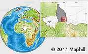 Physical Location Map of Bouza, highlighted country, highlighted parent region