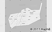 Gray Map of Bouza, single color outside