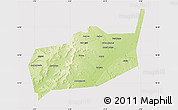 Physical Map of Bouza, cropped outside