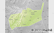 Physical Map of Bouza, desaturated