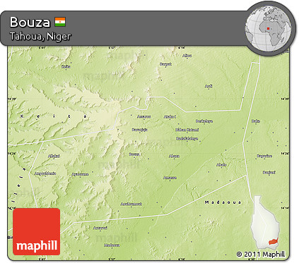 Physical Map of Bouza