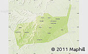 Physical Map of Bouza, lighten