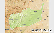 Physical Map of Bouza, satellite outside