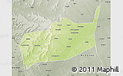 Physical Map of Bouza, semi-desaturated