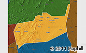 Political Map of Bouza, darken
