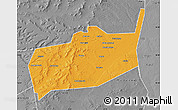 Political Map of Bouza, desaturated