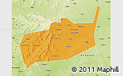 Political Map of Bouza, physical outside